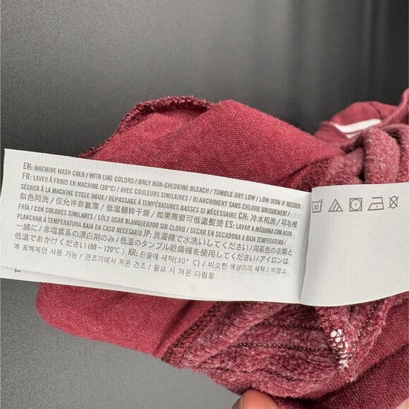 Hollister Women's Spell Out Jogger Sweatpants Size L Burgundy Loungewear Y2k - Picture 7 of 10